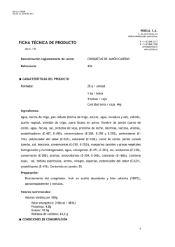 FICHA TECNICA DE PRODUCTO
