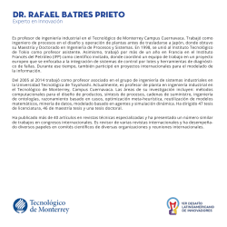 Dr. Rafael Batres Prieto - Tecnol&oacute;gico de Monterrey