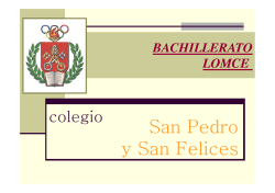 Presentación BACH - colegio san pedro y san felices burgos