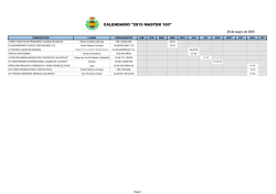 CALENDARIO "2015 MASTER 100"