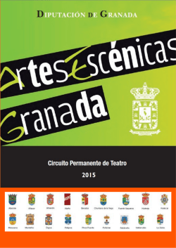 Programación Circuitos Artes Escénicas por municipios 2015