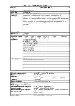 GRUPOS PARTICIPANTES EN LA RED DE TEATRO 2