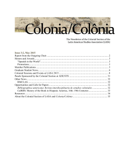 Colonia/Colônia 3:2 - University of North Florida