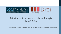 Licitaciones Industria Energética Mayo 2015