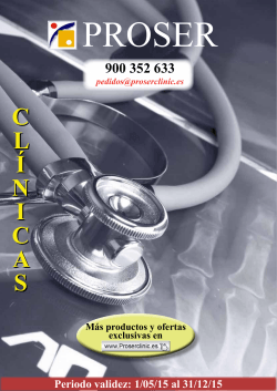 Catálogo PDF - PROSER Clinic