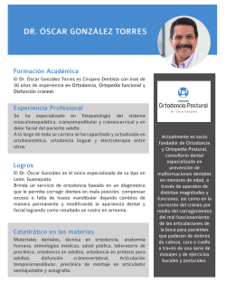 DR. &Oacute;SCAR GONZ&Aacute;LEZ TORRES