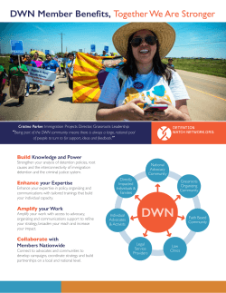DWN Member Benefits, Together We Are Stronger