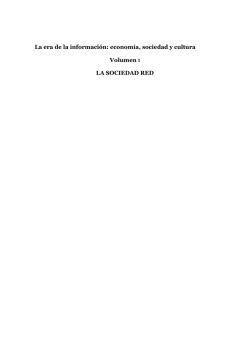 econom&iacute;a, sociedad y cultura Volumen I LA