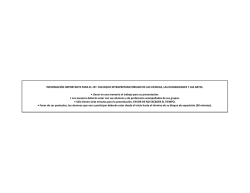 INFORMACI&Oacute;N IMPORTANTE PARA EL 13&ordm;. COLOQUIO