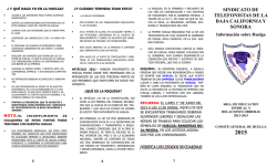 Informaci&oacute;n sobre huelga. - Sindicato de Telefonistas de la Baja