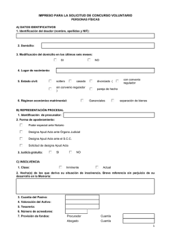 Impreso para la solicitud de concurso voluntario personas f&iacute;sicas