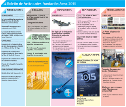 Boletín de actividades Fundación Aena 2015 (PDF