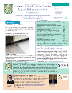 Vol 3 No16 - Academia Colombiana de Ciencias Exactas, Físicas y