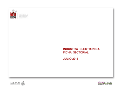 INDUSTRIA ELECTRONICA FICHA SECTORIAL MAYO 2015