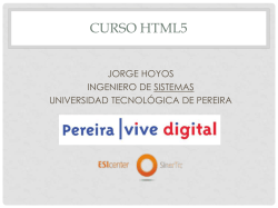 HTML5 - tecnalia colombia
