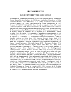 Dr. Romeo Humberto de Coss G&oacute;mez