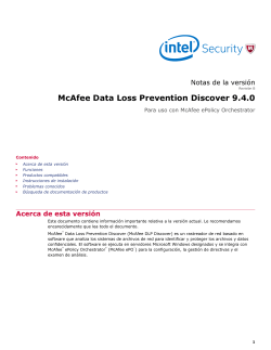Data Loss Prevention Discover 9.4.0 Notas de la versión
