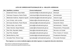 LISTA DE CORREOS INSTITUCIONALES DE LA MDJLBYR