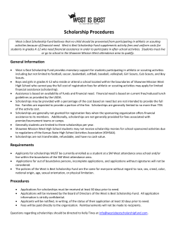 Scholarship Procedures
