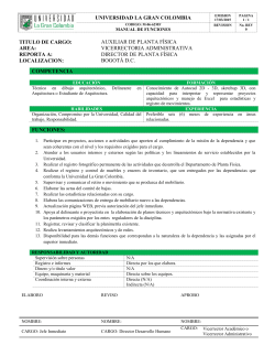 Manual Funciones Auxiliar Planta F&iacute;sica - Intranet
