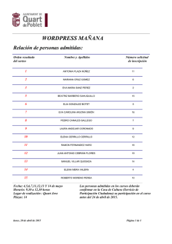 Resolución sorteo cursos informática 2015