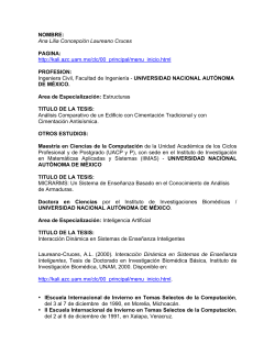 Curriculum Vitae - UAM Azcapotzalco