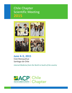 Chile Chapter Scientific Meeting