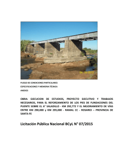 LPN 07-2015 Mejoramiento Puente Saladillo