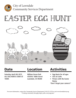 EASTER EGG HUNT - City of Lawndale