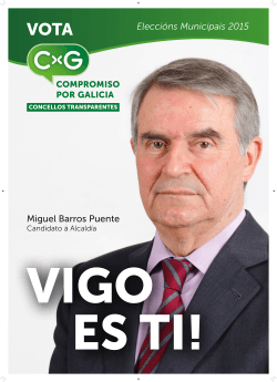 Miguel Barros Puente Eleccións Municipais 2015