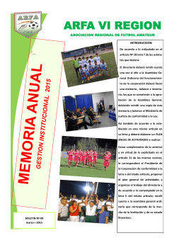 ARFA VI REGION - asociacion de futbol amateur