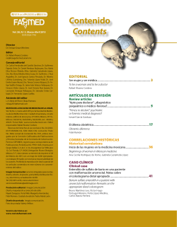 Vol. 58, N.º 2. Marzo-Abril 2015 - revista de la facultad de medicina