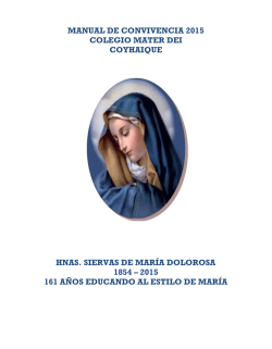 MANUAL DE CONVIVENCIA - Fundación Educacional Mater Dei