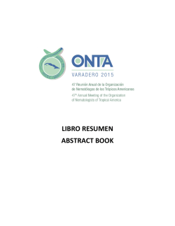 LIBRO RESUMEN ABSTRACT BOOK