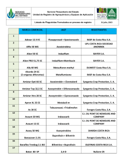 En proceso de registro - Servicio Fitosanitario del estado