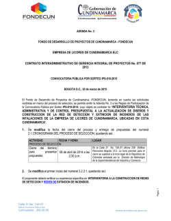 EMPRESA DE LICORES DE CUNDINAMARCA ELC CONTRATO