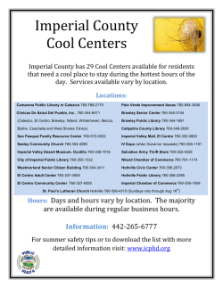 Imperial County Cool Centers - Imperial Valley Desert Museum