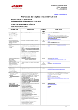 Boletín semanal