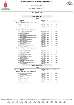 CAMPEONATO DE EUSKADI VETERANO AL domingo, 7 junio