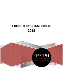 EXHIBITOR`S HANDBOOK 2015