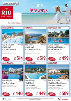 Jetaways - RIU PartnerClub
