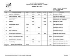 HORARIO DE CLASES 2IVB