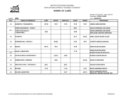 HORARIO DE CLASES 2IV8