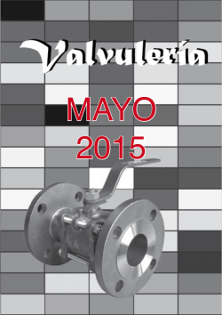 Tarifa Valvuleria mayo 2015