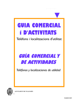 Gu&iacute;a comercial y de actividad
