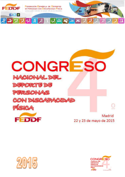 Dossier Fotográfico 4º Congreso Nacional FEDDF 2015