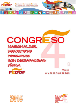 Dossier Fotogr&aacute;fico 4&ordm; Congreso Nacional FEDDF 2015