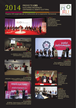 Vea Fotomarketing del Proyecto, 13 debates electorale sy 54