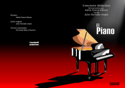 Pianista: Adri&agrave; Gr&agrave;cia G&aacute;lvez Gui&oacute;n original: Julio Hurtado Llopis