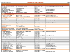 La Paz Service Directory
